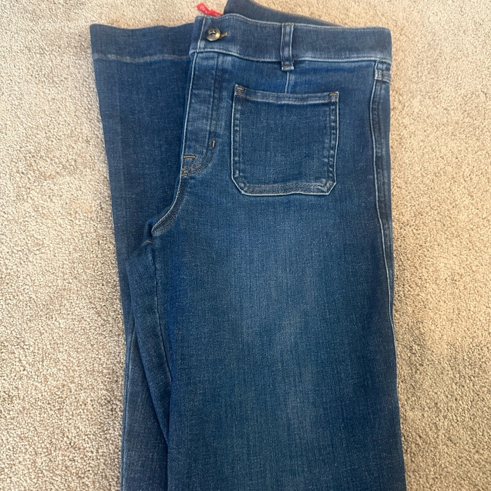 SPANX Women's Blue Flare Jeans